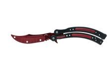SLAUGHTER RED BUTTERFLY TRAINER - ELITE OP KNIVES