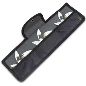 Three-Piece Ninja Warrior Throwing Star Set And Pouch - ELITE OP KNIVES