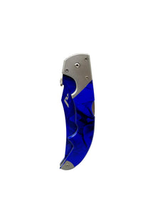 Blue Falchion Knife - ELITE OP KNIVES