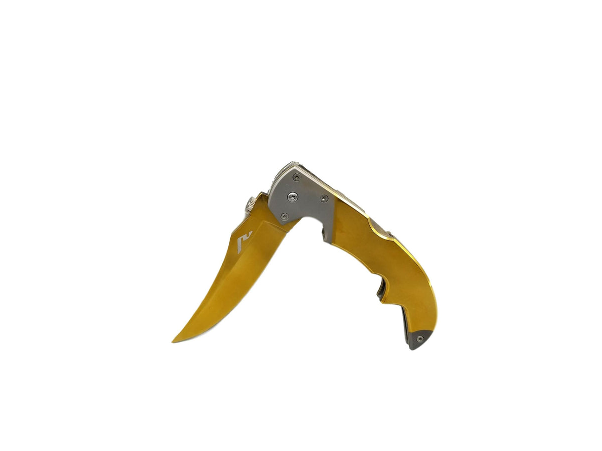 Gold Falchion Knife | ELITE OP KNIVES