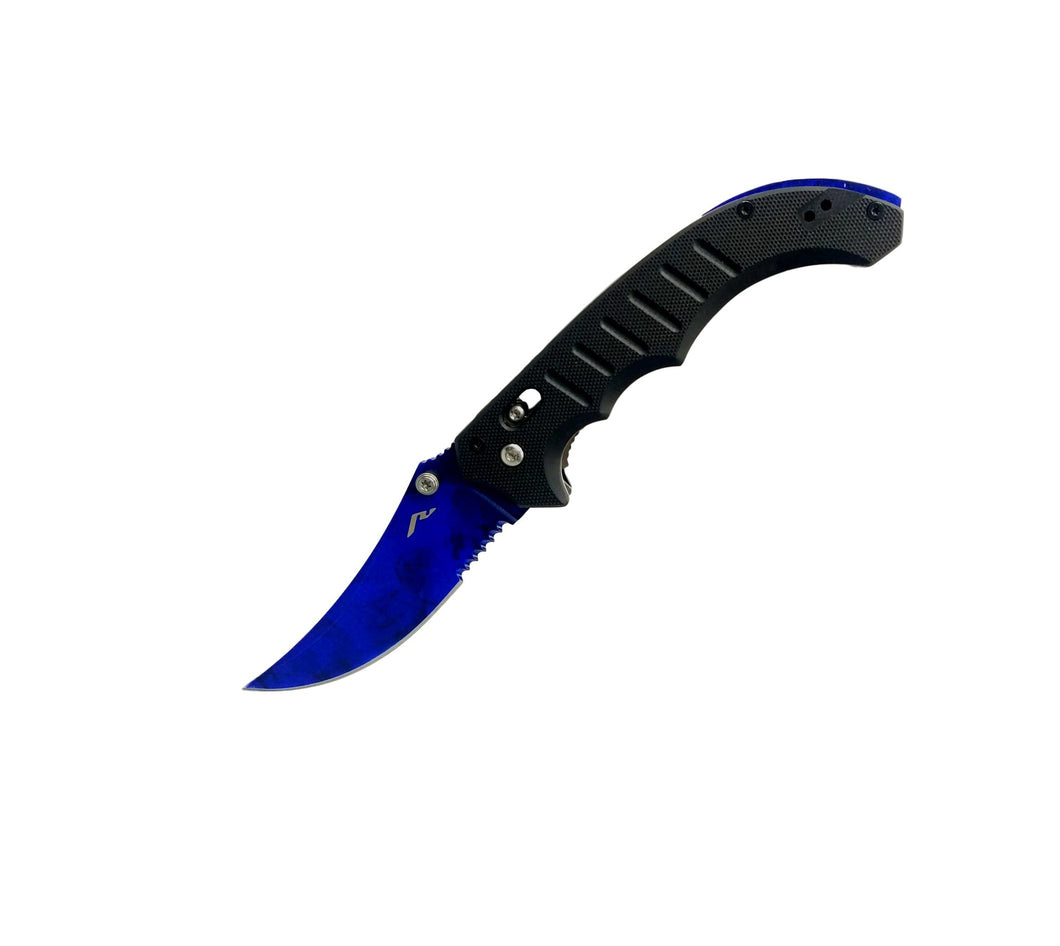 BLUE FLIP KNIFE - ELITE OP KNIVES