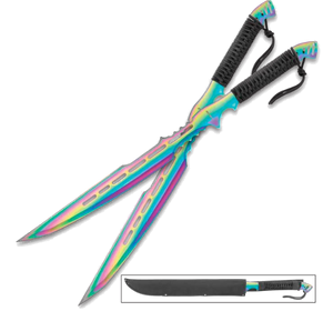 Legion 2 Piece Rainbow Samurai sword - ELITE OP KNIVES