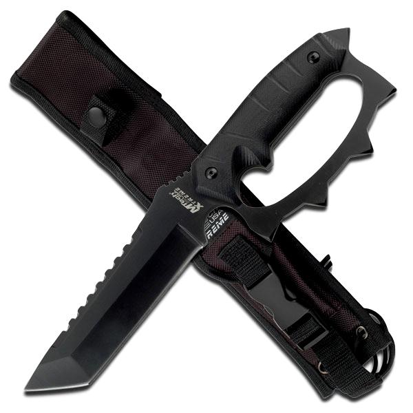 Xtreme Tactical Fixed Blade Knife W/Black G10 Knuckle Handle (Limited) - ELITE OP KNIVES