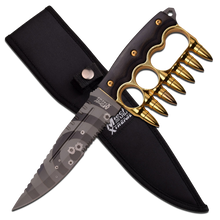 Brass Bullet Knuckle Xtreme Knife - ELITE OP KNIVES