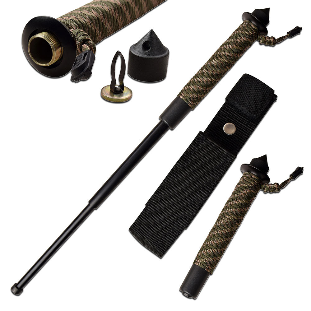 Tactical Baton Military Paracord With Window Breaker - ELITE OP KNIVES