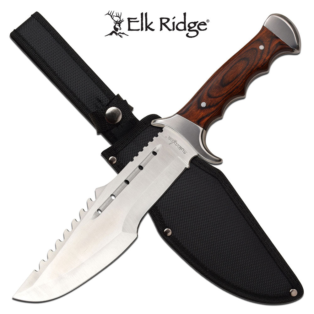 Elk Ridge Huntsman Knife Pakkawood Handle - ELITE OP KNIVES