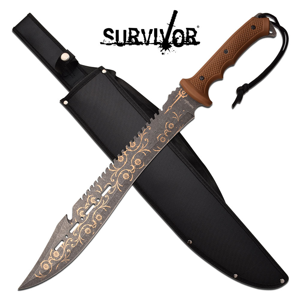 Survivor Machete Steampunk - ELITE OP KNIVES