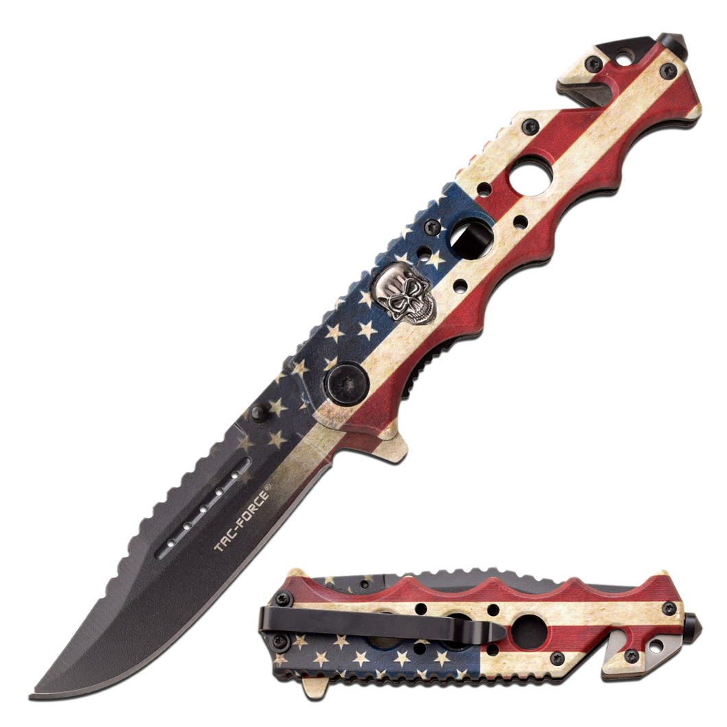 Tactical American Flag Pocket Knife - ELITE OP KNIVES
