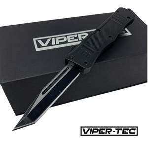 Black Phantom OTF Viper Tec Knife - ELITE OP KNIVES