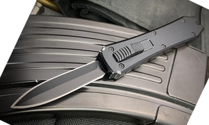 Micro Black OTF Knife - ELITE OP KNIVES